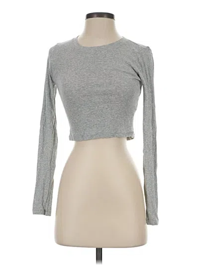 Pre-owned Madewell Long Sleeve T-shirt In Gray