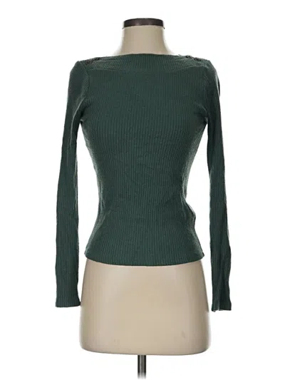 Pre-owned Madewell Long Sleeve T-shirt In Green