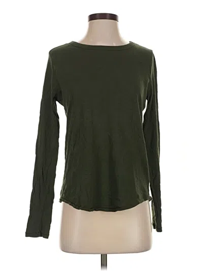 Pre-owned Madewell Long Sleeve T-shirt In Green