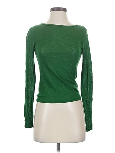 Pre-owned Madewell Long Sleeve T-shirt In Green