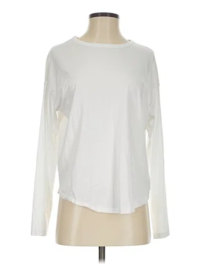 Pre-owned Madewell Long Sleeve T-shirt In Ivory