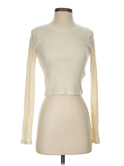 Pre-owned Madewell Long Sleeve T-shirt In Ivory