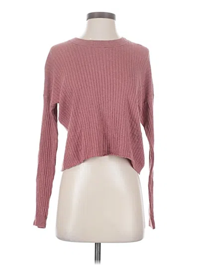 Pre-owned Madewell Long Sleeve T-shirt In Pink