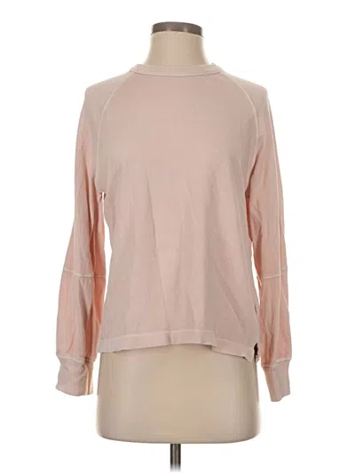 Pre-owned Madewell Long Sleeve T-shirt In Pink