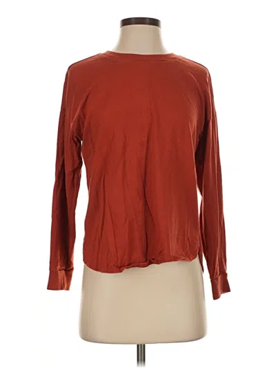 Pre-owned Madewell Long Sleeve T-shirt In Red
