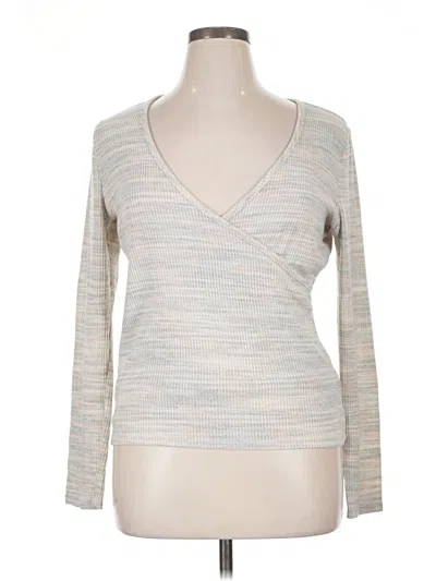 Pre-owned Madewell Long Sleeve T-shirt In Silver