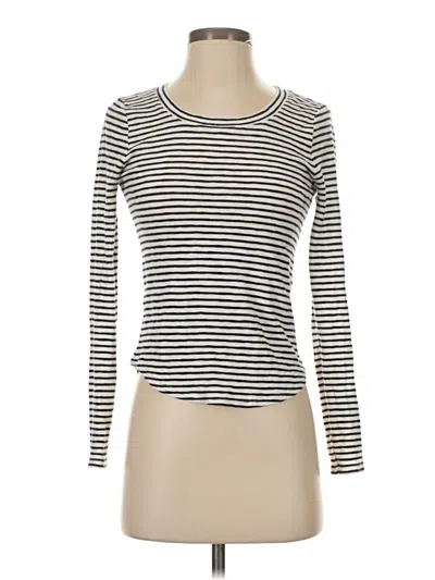 Pre-owned Madewell Long Sleeve T-shirt In White