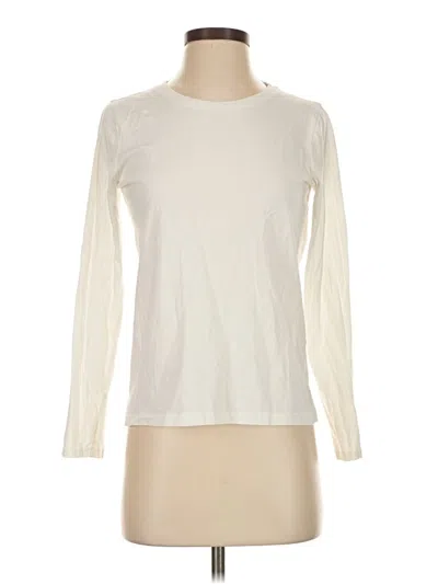 Pre-owned Madewell Long Sleeve T-shirt In White