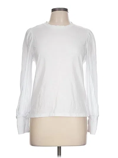 Pre-owned Madewell Long Sleeve T-shirt In White