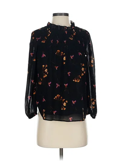 Pre-owned Madewell Long Sleeve Turtleneck In Black