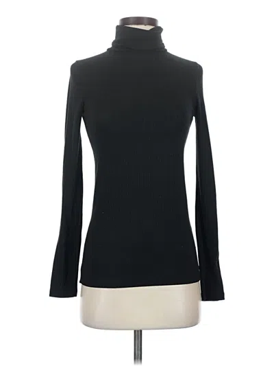 Pre-owned Madewell Long Sleeve Turtleneck In Black