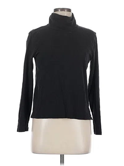 Pre-owned Madewell Long Sleeve Turtleneck In Black