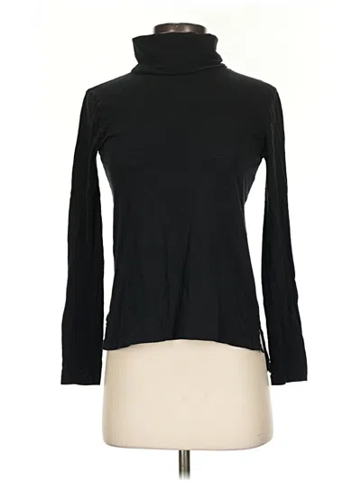 Pre-owned Madewell Long Sleeve Turtleneck In Black
