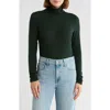 Madewell Long Sleeve Turtleneck Top In Green