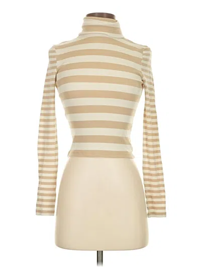 Pre-owned Madewell Long Sleeve Turtleneck In Yellow