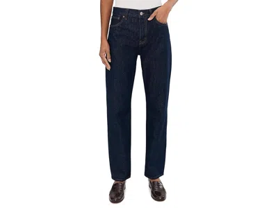 Madewell Longline Straight In Rinse In Blue