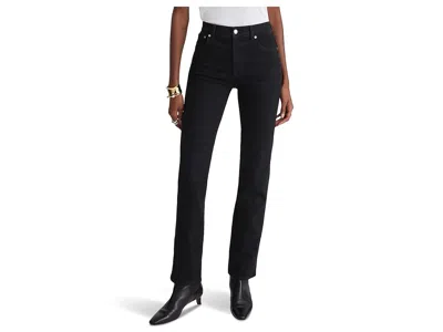Madewell Longline Straight Jean In Black Frost