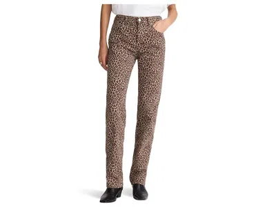 Madewell Longline Straight Jean In Dark Mocha In Multi