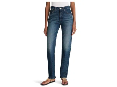 Madewell Longline Straight Jean In Greendale Wash In Blue