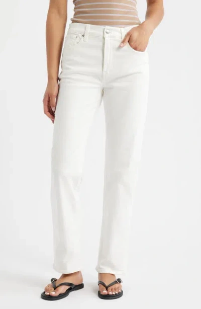 Madewell Longline Straight Leg Jeans In Multi