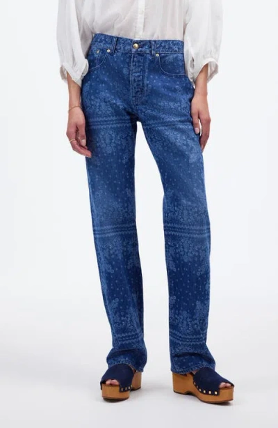 Madewell The Dean Easy Straight Jean In Dark Navy