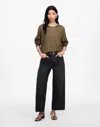 Madewell Low-slung Baggy Crop Jeans In Levin Wash