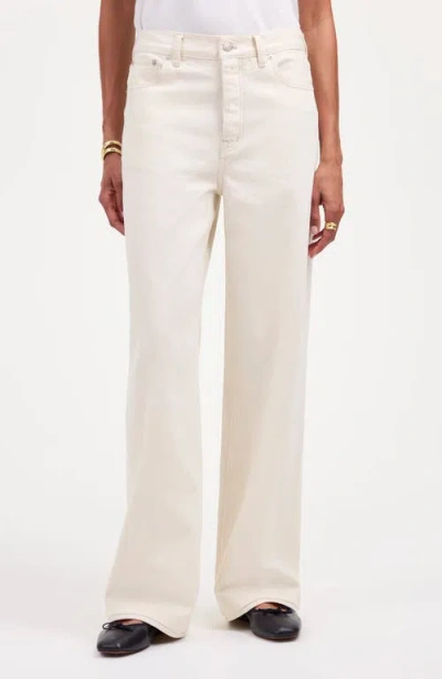 Madewell Low Slung Baggy Jeans In Vintage Ivory