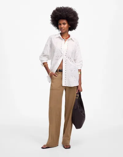 Madewell Low-slung Baggy Utility Pants In Brown