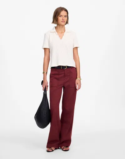 Madewell Low-slung Baggy Utility Pants In Brown