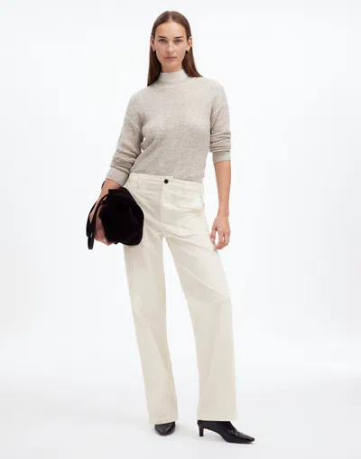 Madewell Low-slung Baggy Utility Pants In Winter White