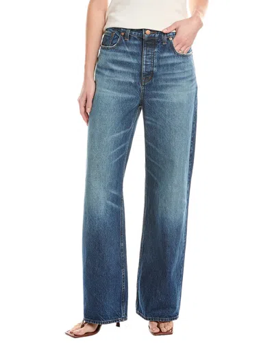 Madewell Low Slung Moffat Wash Baggy Jean In Blue