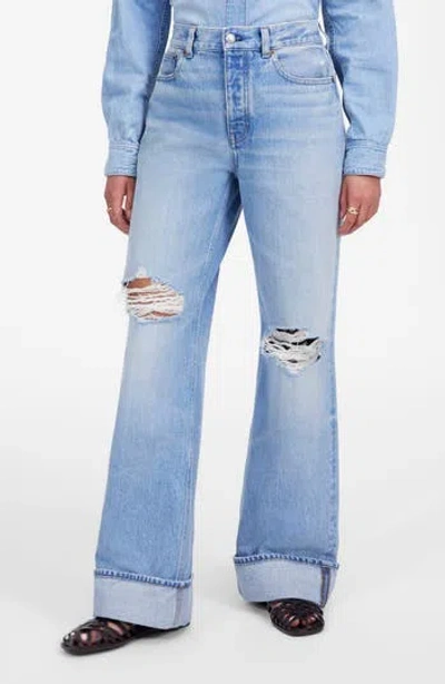 MADEWELL MADEWELL LOW SLUNG RIPPED BAGGY JEANS