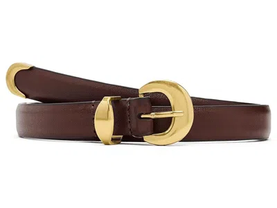 Madewell Lucie Belt Women's Belts Chocolate Raisin: 2xl In Brown