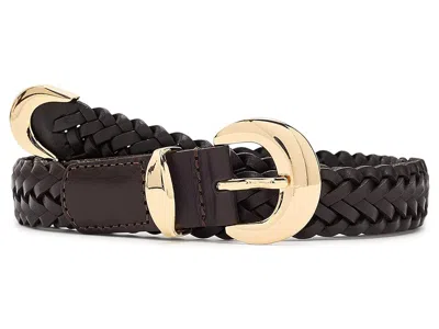 Madewell Lucie Woven Belt Women's Belts Coffee Bean: Xl/2xl In Brown