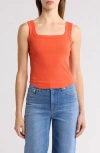 Madewell Luma Tank In Coastal Orange