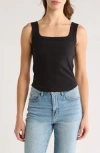 Madewell Luma Tank In Jet Black