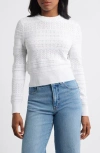 Madewell Maeve Pointelle Sweater In White