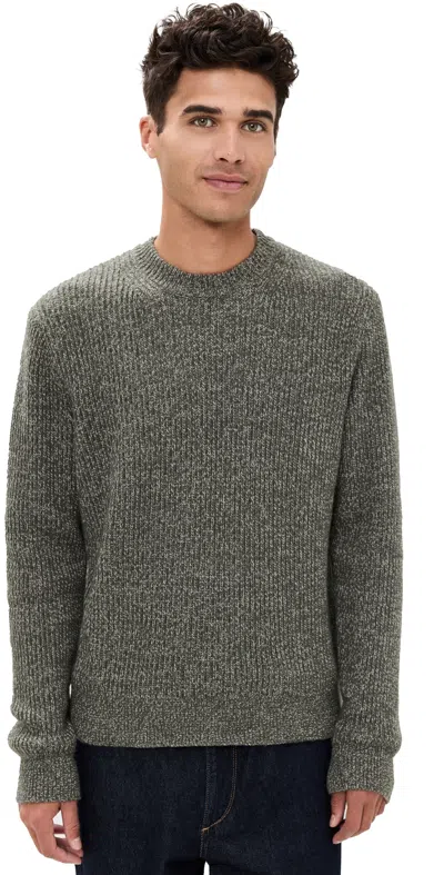 Madewell Marl Crewneck Sweater Green Marl