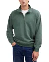 Madewell Mccarren Quarter Zip Sweatshirt In Green