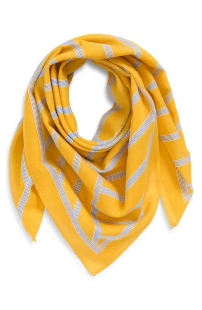 Madewell Medium Cotton Bandana In Yellow
