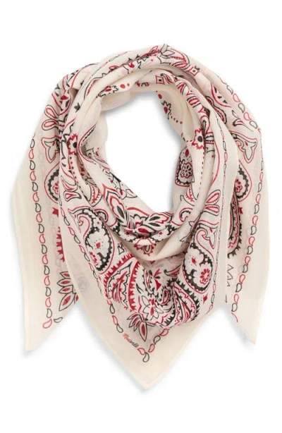 Madewell Medium Cotton Bandana In Multi