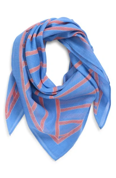 Madewell Medium Cotton Bandana In Blue