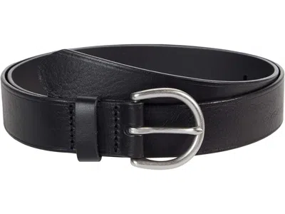 Madewell Medium Perfect Leather Belt Women's Belts True Black/silver: 2xl