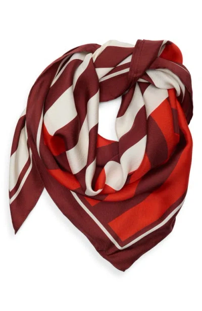 Madewell Medium Silk Bandana In Brown