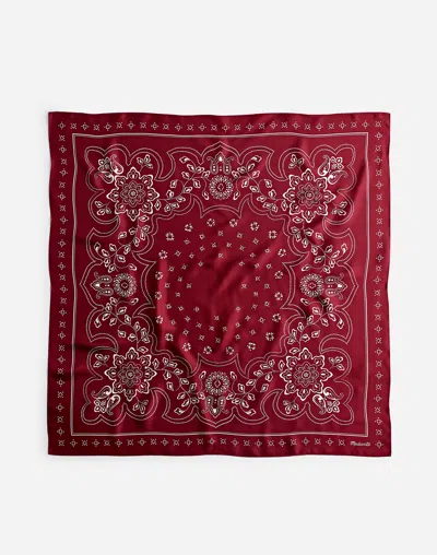 Madewell Medium Silk Bandana In Aroma