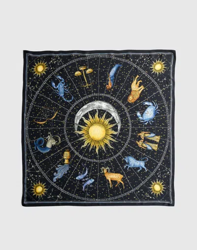 Madewell Medium Silk Bandana In Black