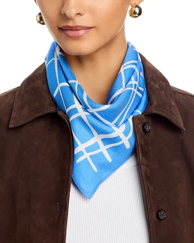 Madewell Medium Silk Bandana In Blue