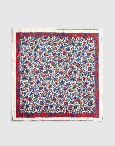 Madewell Medium Silk Bandana In Brown