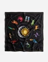 Madewell Medium Silk Bandana In Jet Black