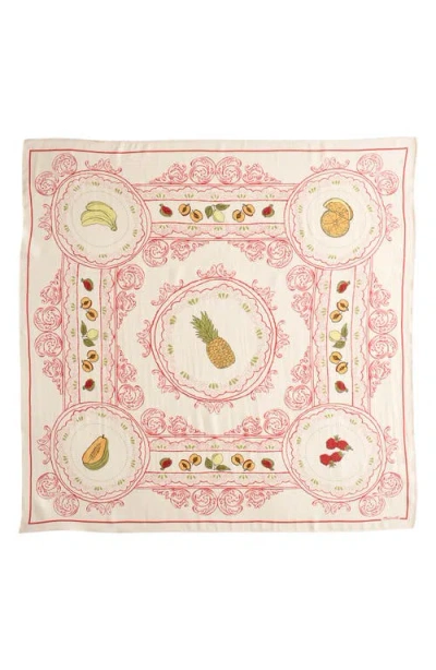 Madewell Medium Silk Bandana In Neutral